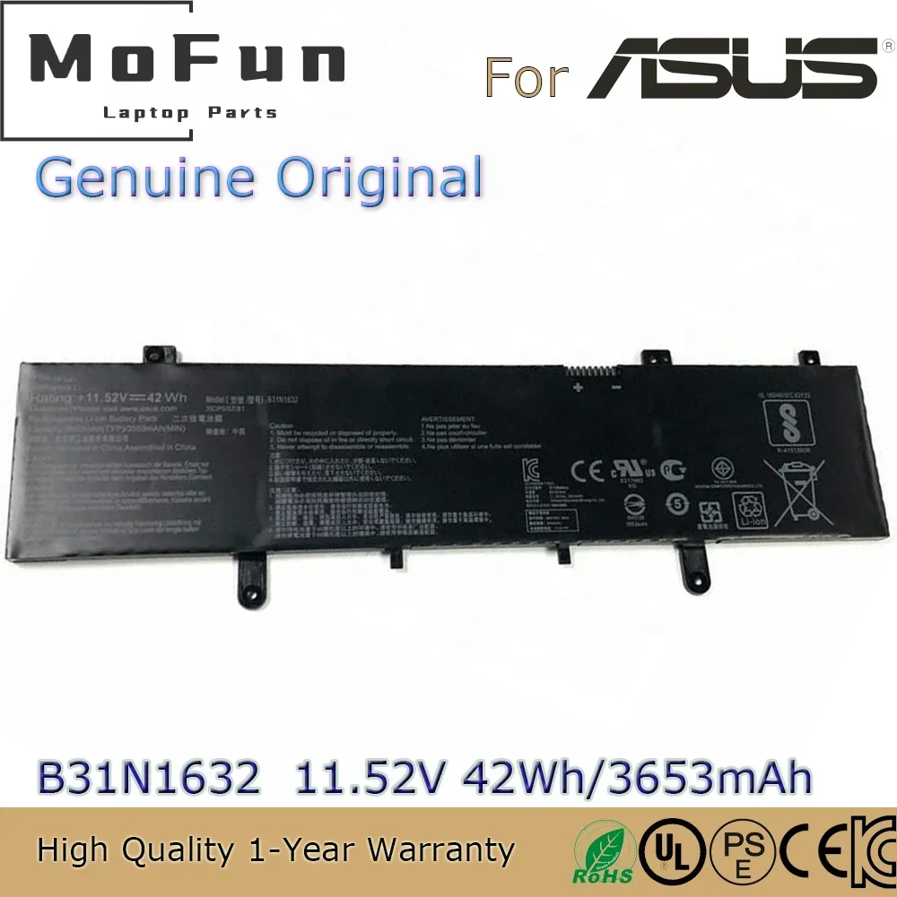 

Brand New Original B31N1632 11.52V 42Wh Laptop Battery for ASUS ZenBook S4000U S4100U X405U Vivobook 14 X405UA X405UR X405UQ etc