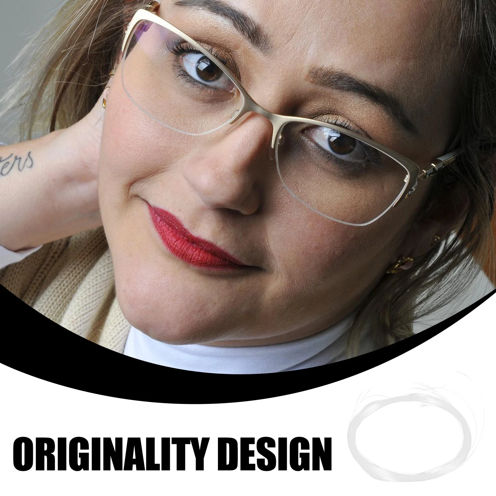 

1 Roll Glasses Repair Thread Sturdy Nylon String for Half-Rimless Eyewear Fixing Tool Replacement Accessory Maintenance Supplies