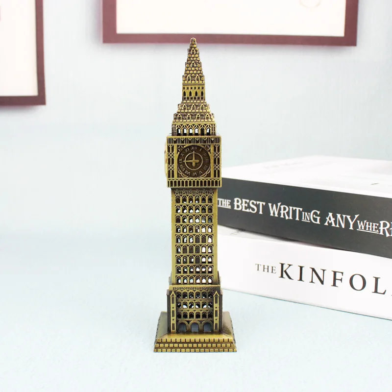 Weltberühmtes Wahrzeichen-Gebäude, Big-Ben-Modell mit Uhr, Riesenrad, für Zuhause, Büro, Schaufenster, Desktop-Dekoration, Souvenir – Detail 6