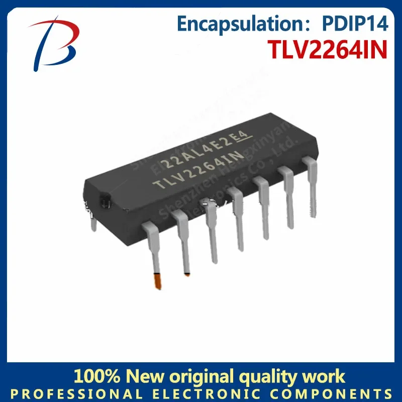 1PCS TLV2264IN four-way low voltage rail-to-rail operational amplifier package PDIP14 BHT in stock