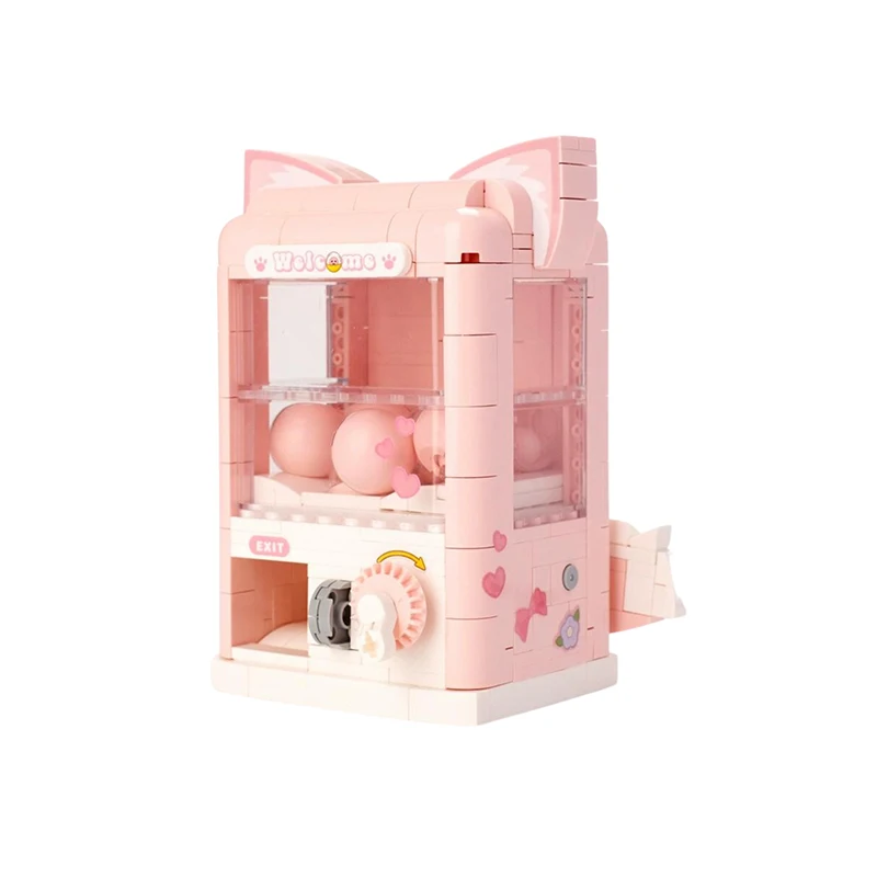 Egg Twisting Machine Building Block Toy Fox Rabbit Small Particle Creative Building Model Decoration Egg Twisting Machine