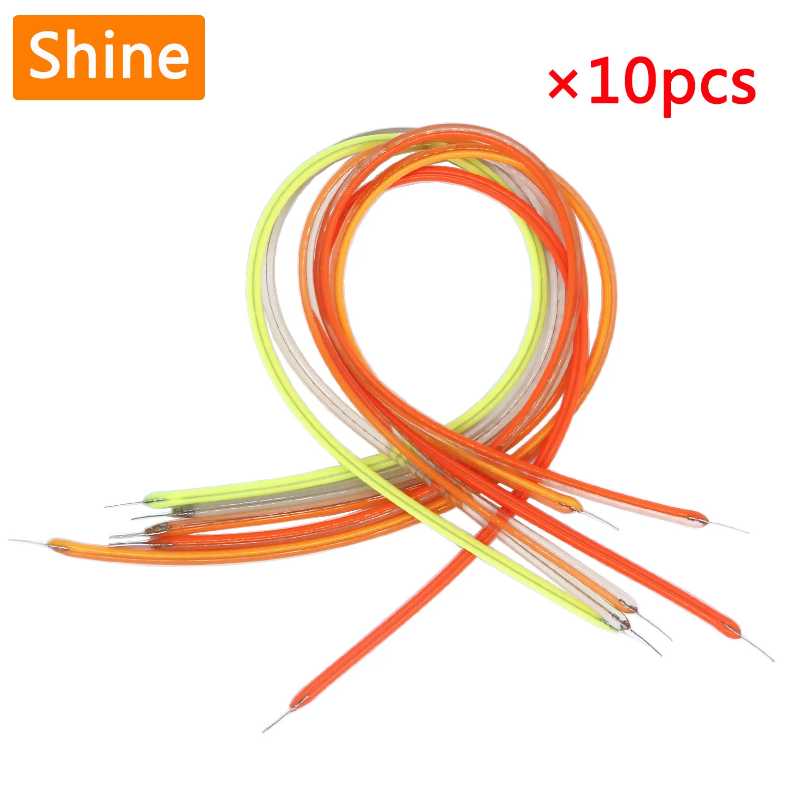 10pcs Edison Bulb COB LED Flexible Filament Lamp Parts 185mm DC 9V Incandescent Light Accessories Diodes for Decorative Lamp DIY