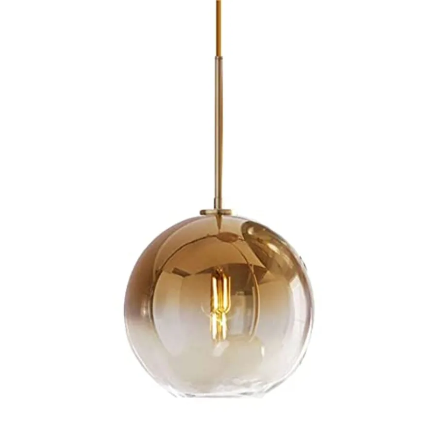 Gradient Color Glass Pendant LightModern Glass Hanging Light Chandelier Light
