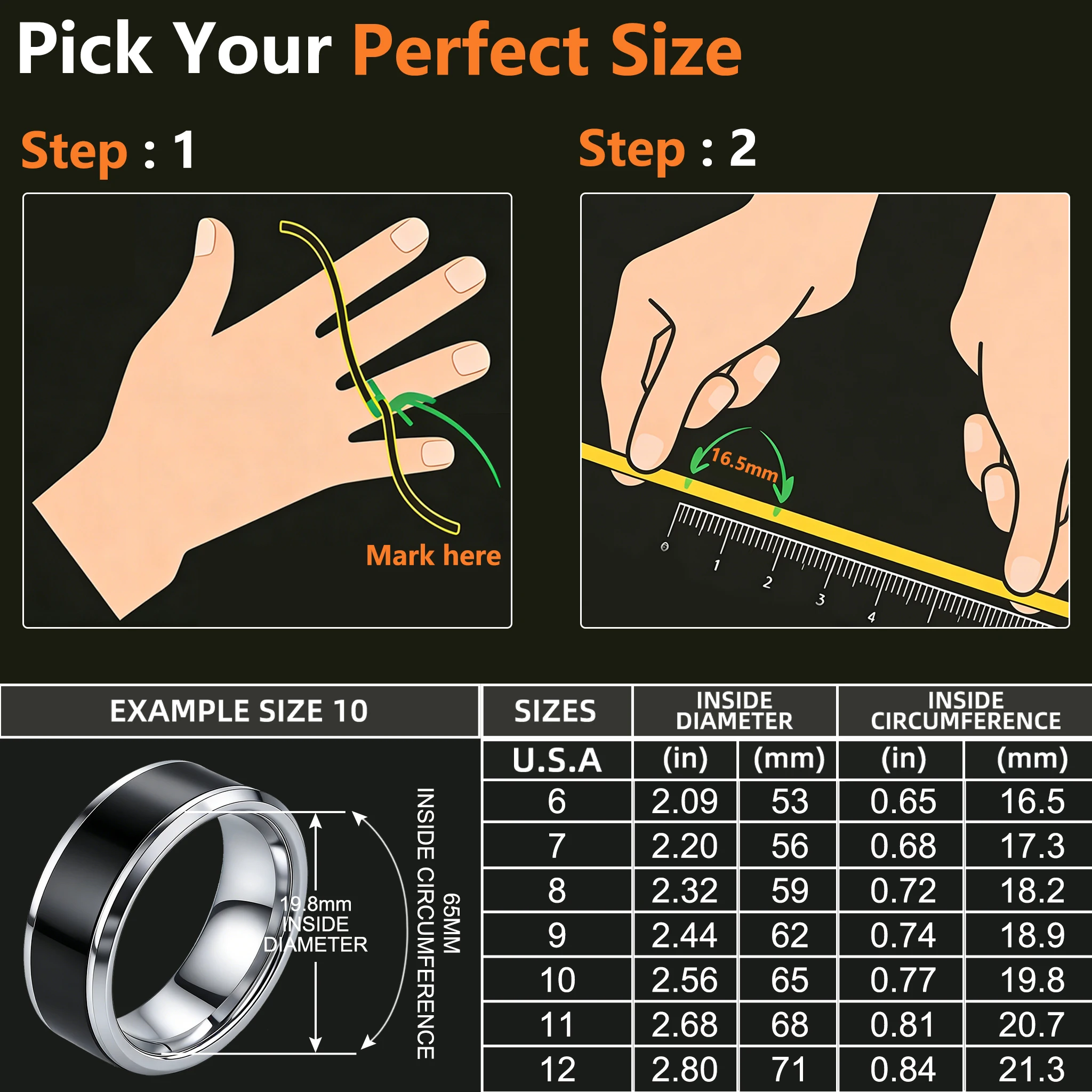 Cincin Kawin Tungsten dengan Chip NFC Ntag216 untuk Pria dan Wanita 7mm Nyaman Dipakai, URL Ulang Tahun 888 Byte yang Dapat Diprogram