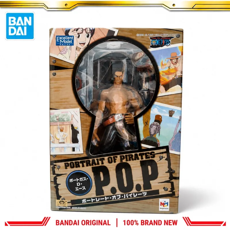 In Stock Bandai Original Megahouse One Piece Portgas D Ace Action Figure Model Doll Brand New Boxed Anime Characters Toys Model