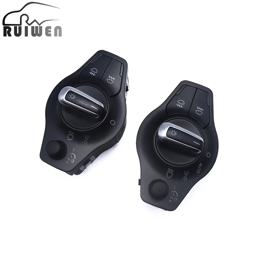 Switch Dashboard Chrome Headlight Fog Light Switch Control For Audi A4 A5 Q5 8K0941531AR 8K0941531F 8K0941531AS