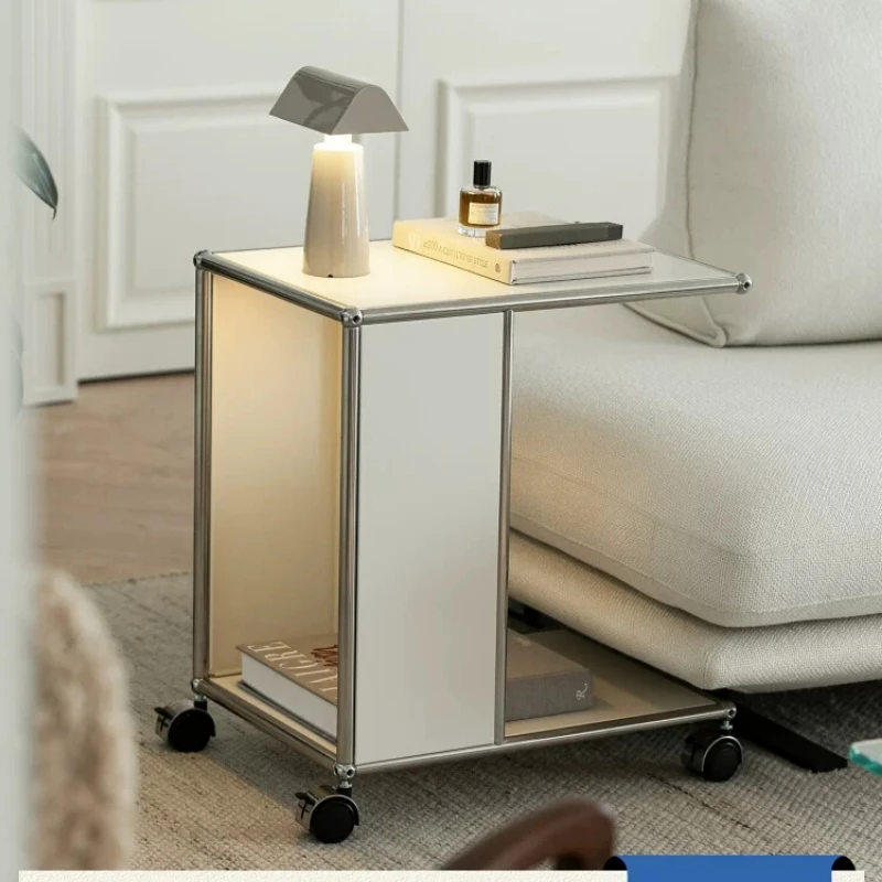 Module removable sofa side few small tables living room ins simple medieval stainless steel trolley