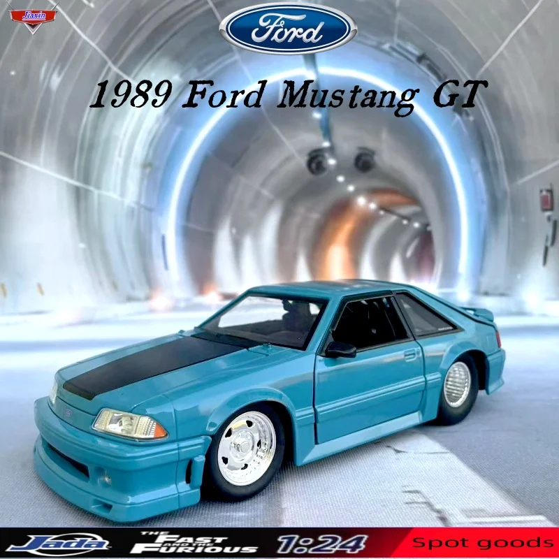 jada 1/24 Ford Mustang GT 1989 Special Edition Very rare painted alloy model pieces for children's gift collection