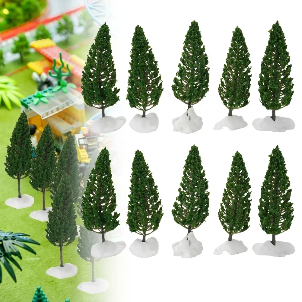 40-10pcs Model Trees 3D Landscape Artificial Miniature Tree Scenery Decoration Model Willow Trees Layout Train Railway 3.5-15cm