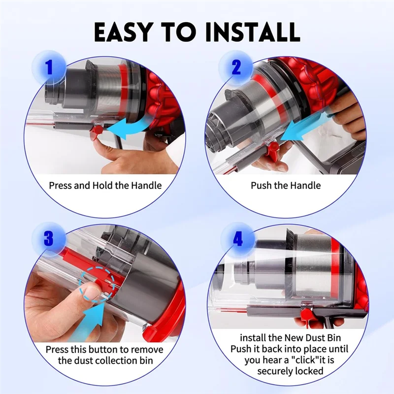 

【Купон!】Ведро для пылесборника для Dyson V11 V15 SV14 SV15 SV22, запасные аксессуары для пылесоса, пылесборник, чашка для пыли типа B