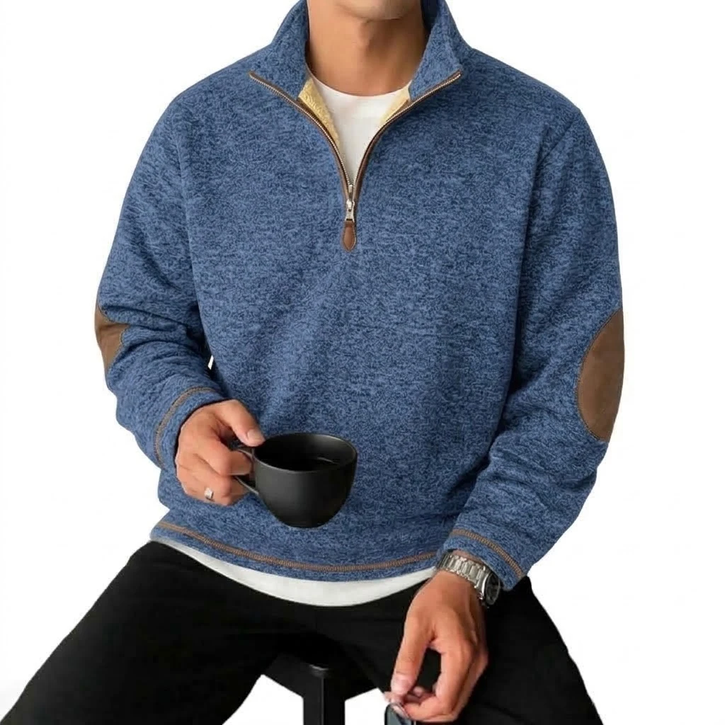 Neue Herren Winter Pullover Sweatshirts Fleece Reißverschluss Sweatjacken Lässiger Stehkragen Warme Thermo-Oberbekleidung Schwere Jacke Mantel – Detail 10