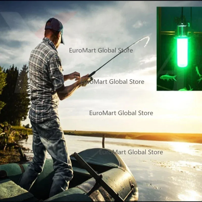 Submersible Ocean Vessel Fishing Light IP68 Deep Sea Water Lamp for Bluefin Tuna Salmon Underwater Lure Fishing