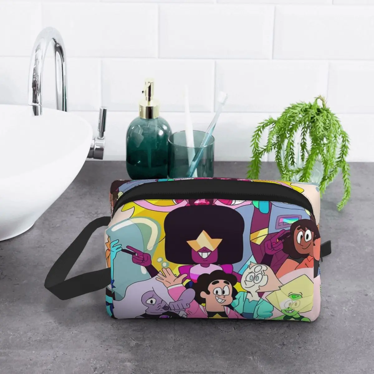

Goodbye Steven Universe Makeup Bag Cosmetic Organizer Storage Dopp Kit Toiletry Cosmetic Bag for Women Beauty Travel Pencil Case