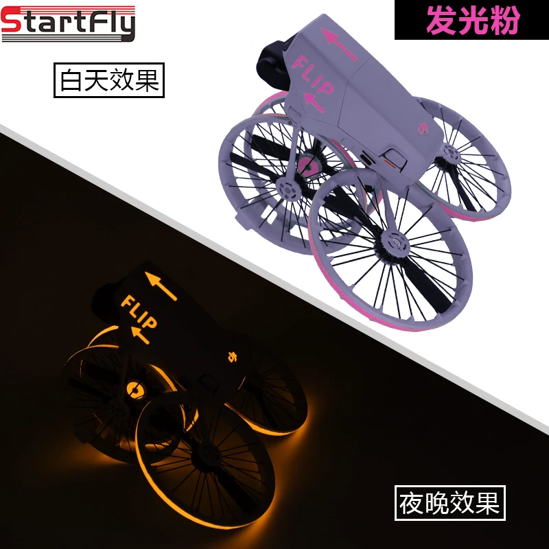 ملصقات مضيئة الوجه الطائرة بدون طيار ليلة الطيران توهج ملصقات ل DJI الوجه ملصقات الفلورسنت ملصقات الزخرفية ملحقات طائرة بدون طيار