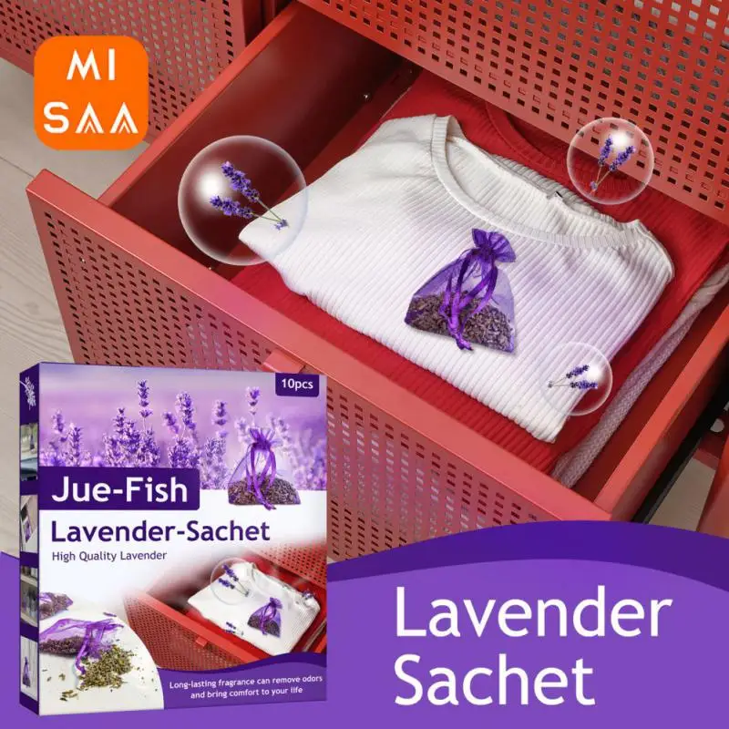 Lavender Sachet Fragrance Car Car Home Wardrobe Shoe Cabinet Dried Lavender Sachets Drawers Freshener Home Scents Anti-mildew