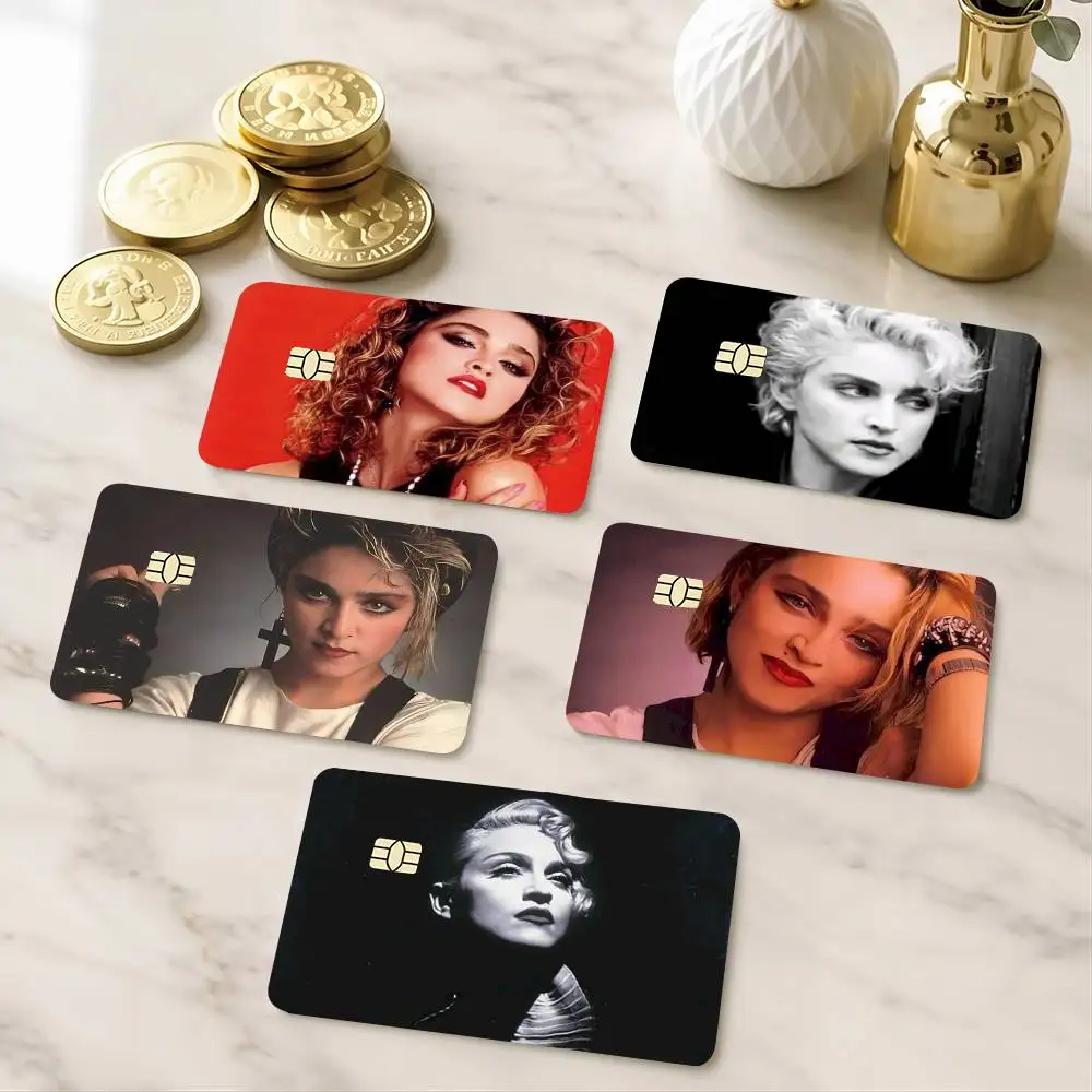 M-Madonna 80s HD Credit Card Stickers Game Card Decal Small Chip Waterproof Sticker Gift Decor