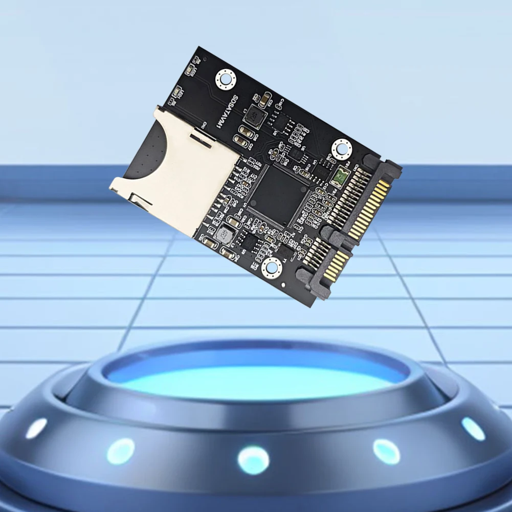 محول SD إلى SATA SSD مع بطاقة محول الضميمة لملحقات SATA SSD مقاس 2.5 بوصة