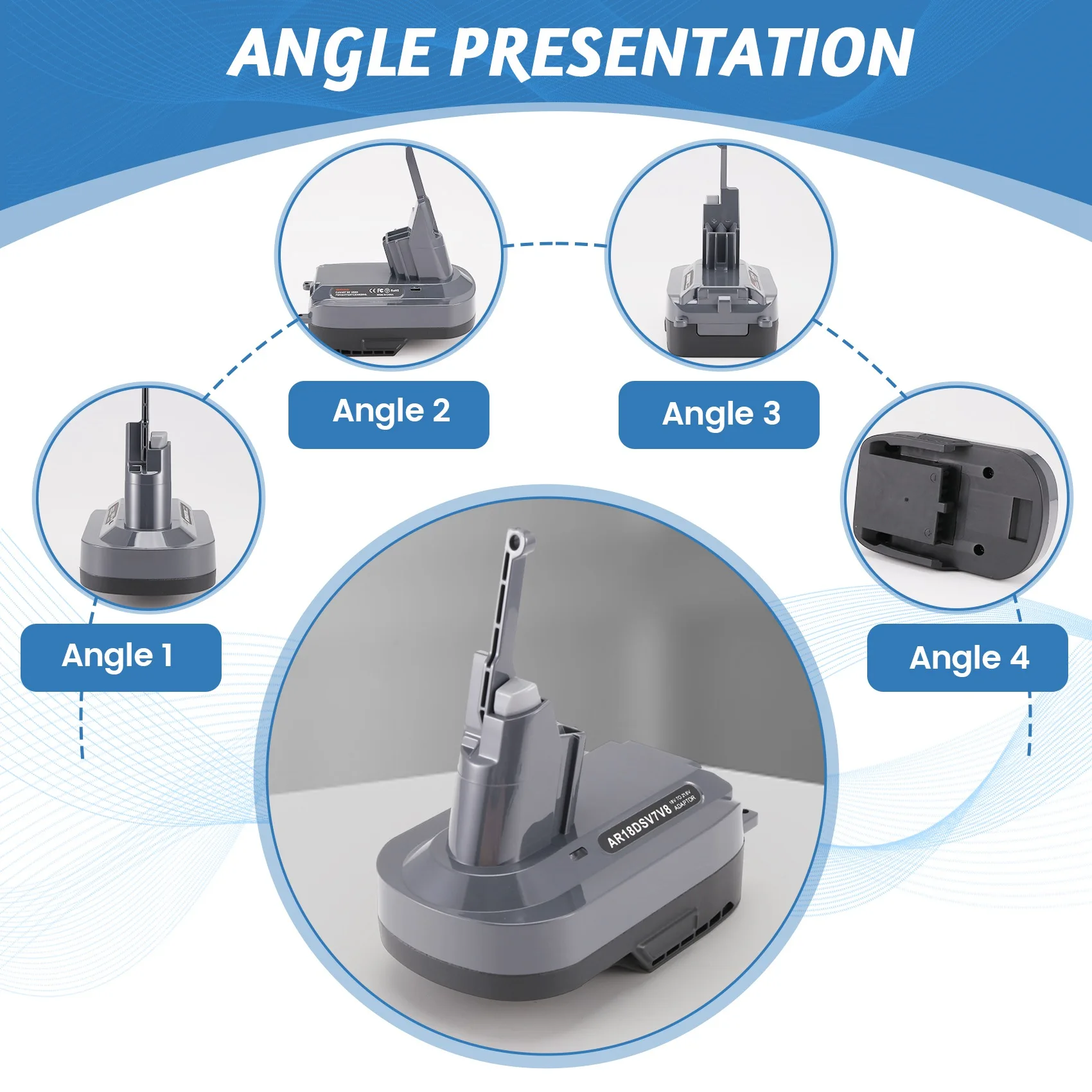 Replacement pengganti adaptor untuk AEG RIDGID 18V untuk adaptor baterai Li-Ion Dyson V7V8