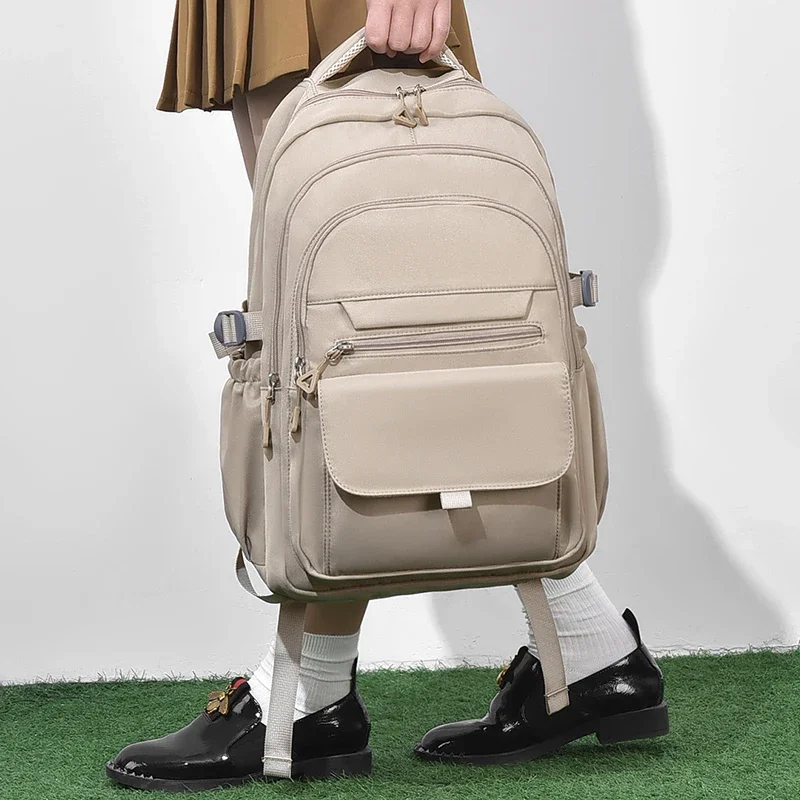 A Multi-layer Waterproof and Stylish Backpack Oxford Large-capacity Simple Commuter Out-of-town Student Backpack