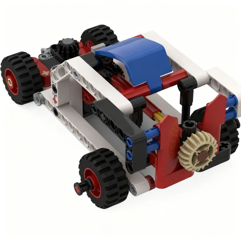 131 Piezas MOC, Bloques de Construcción Técnicos, Modelo de Hot Rod, Construcción Alternativa, Juguetes de Arquitectura, Regalo de Navidad, Idea Creativa, Educación