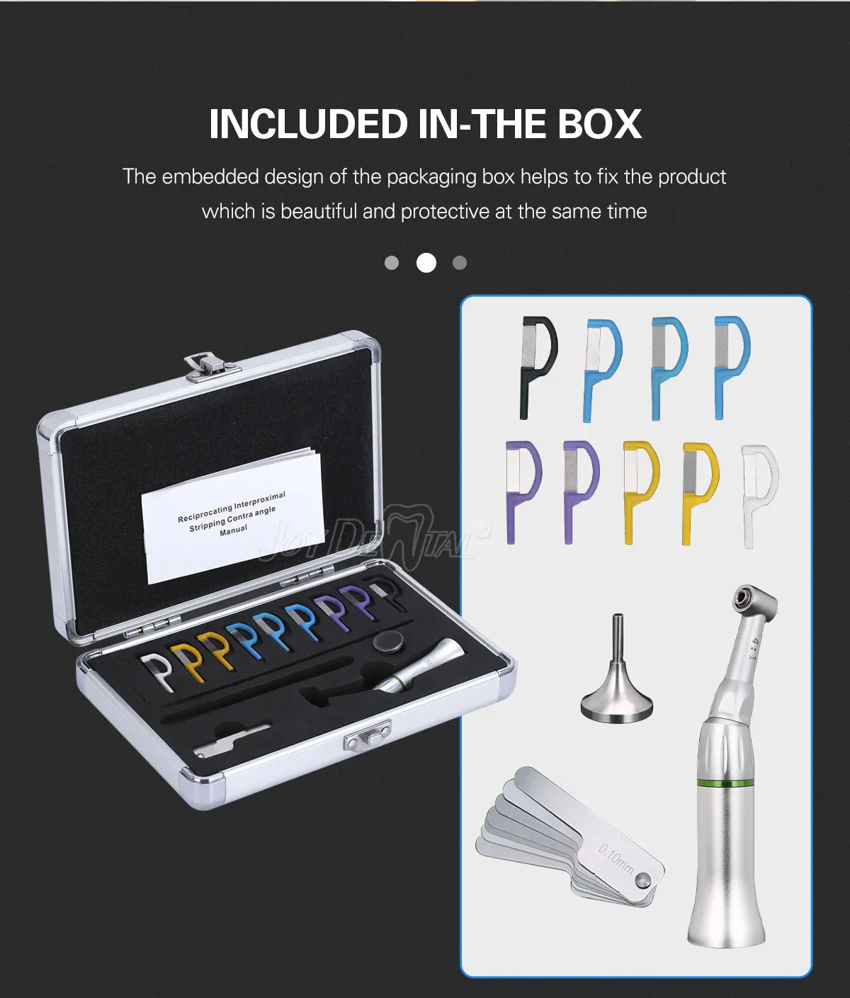 AZDENT Dental 4:1 Reduktions-Winkelstück Interproximale Polierstreifen 1:1 Interproximaler Polierer – Detail 39