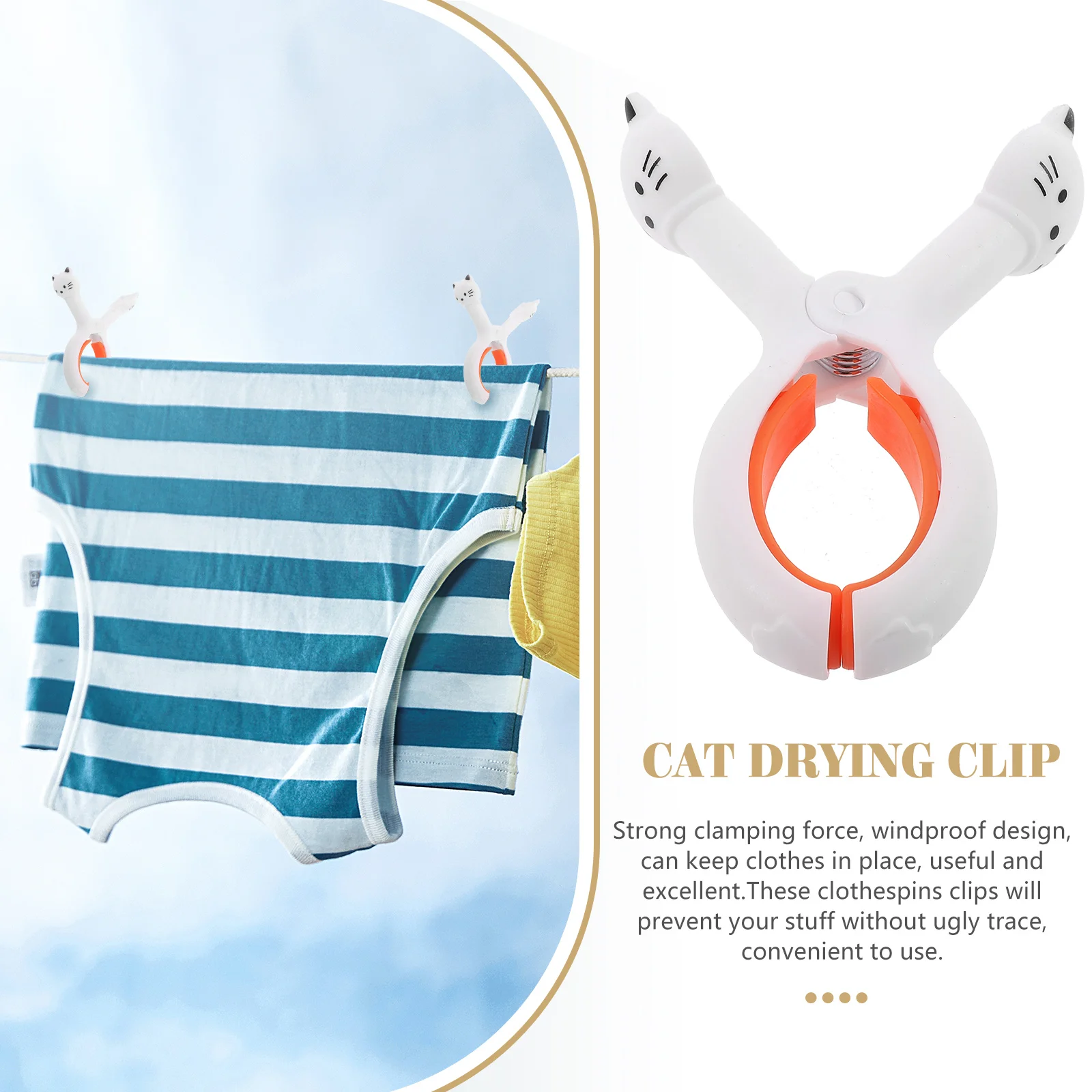 

2pcs Grey 3 White 3 Quilt Clips Blanket Clamps Multi Functional Clothespins Beach Towel Clips Drying Non Plastic