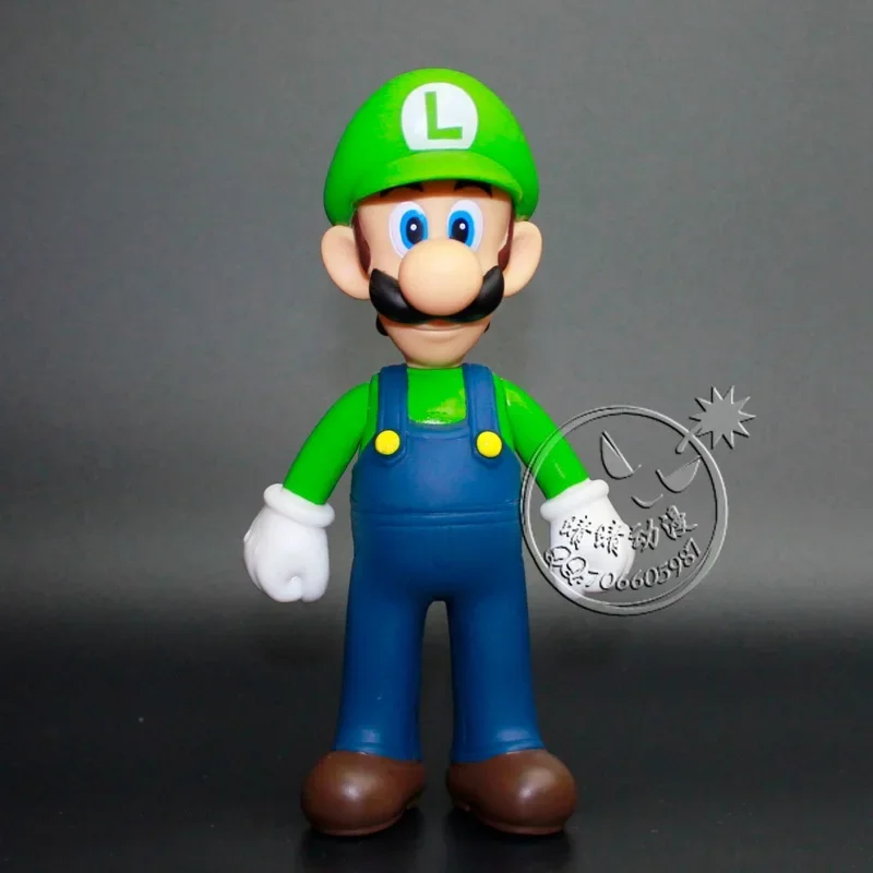 Super Mario Bros. Anime Luigi Bowser Yoshi Toadette Figure PVC Doll Ornament Collection Decoration Children Toys Birthday Gifts