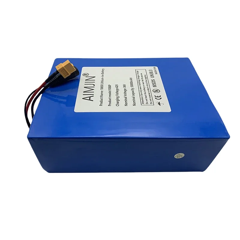 10S6P 36V 30Ah ebike battery pack 18650 lithium ion battery 500W high power and large capacity 42V motorcycle scooter XT60 plug