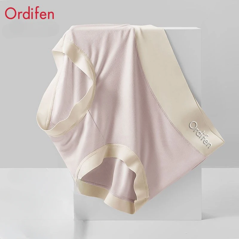 

Odiefin Modal High Waist Panties for Women Mulberry Silk Anti-bacterial Belly Midwaist Plus Size Women High-grade Triangle Pants