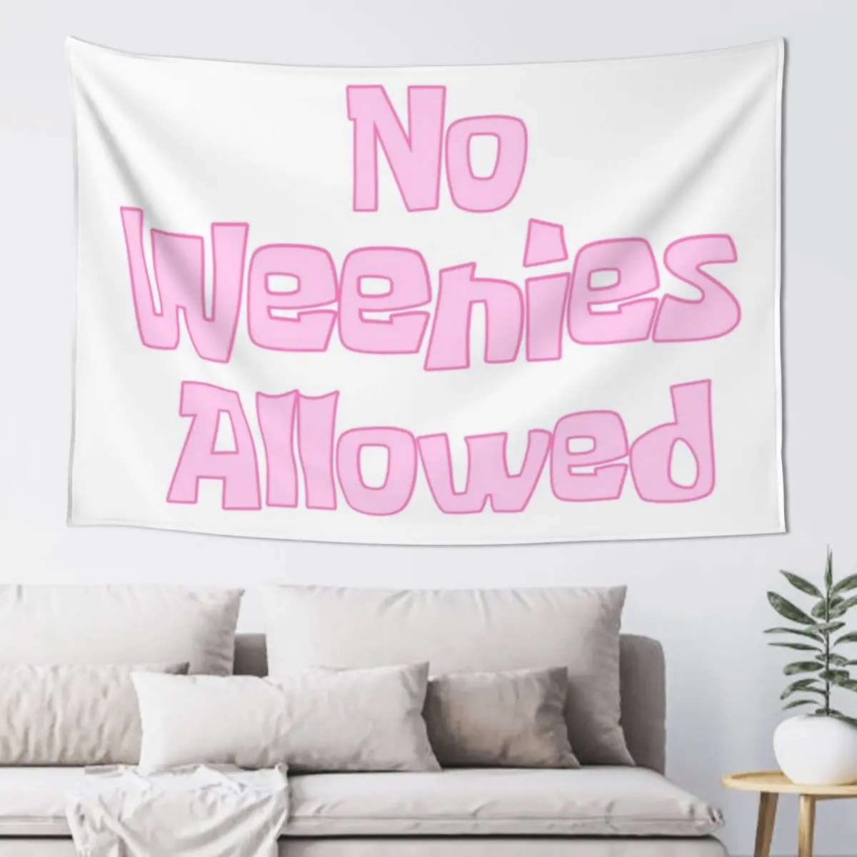 

No Weenies Allowed Tapestry Nordic Home Decor Home Decorations Aesthetic Bedroom Decor Aesthetic Tapestry
