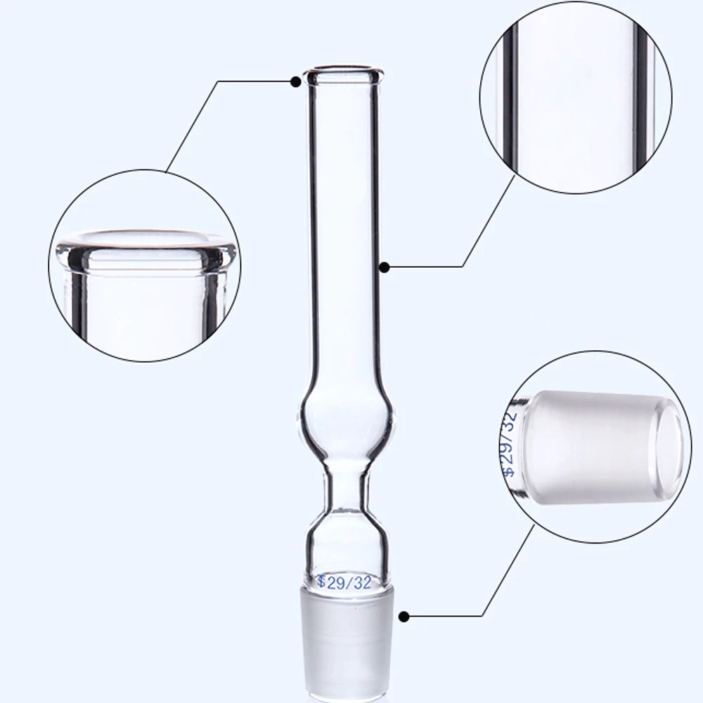 14/23 19/26 24/29 29/32 Male Joint Staight Elbow Return Bend U-Type Boro. Glass Drying Tube Lab Glassware Chemical Experiment