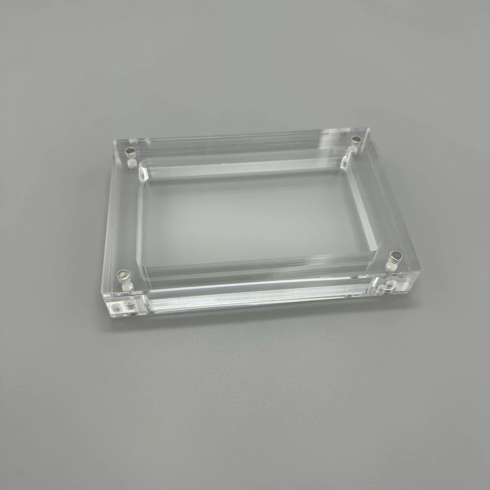 Caja de almacenamiento protectora de acrílico transparente para reloj de juego, cubierta magnética de 35 ° aniversario, caja de regalo de exhibición