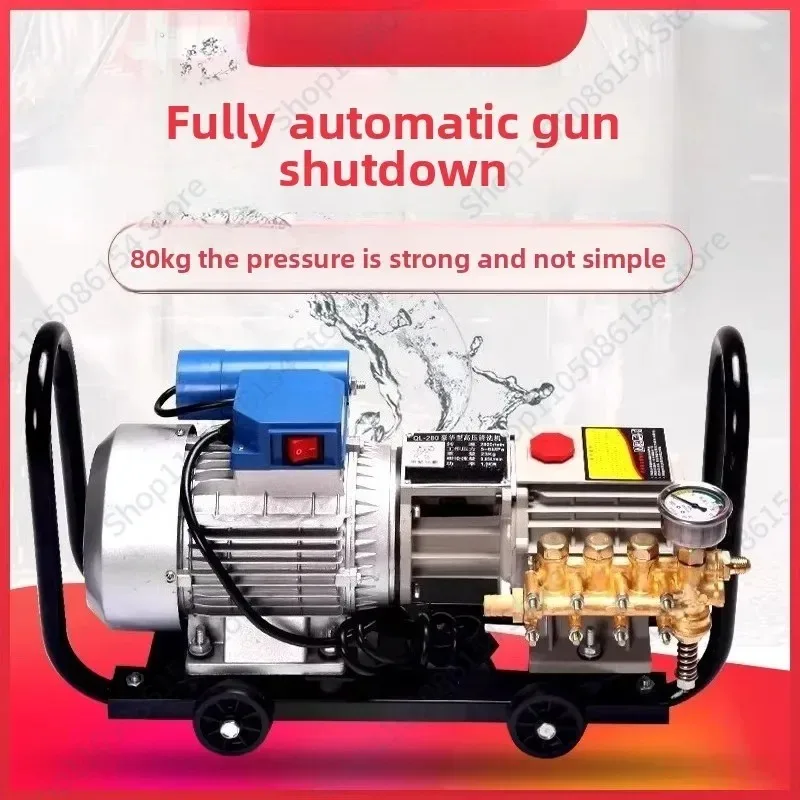 QL280 Self-Priming High Pressure Cleaner, Car Washing Machine Household Car Washing Machine Agricultural Pump 220V Water Gun