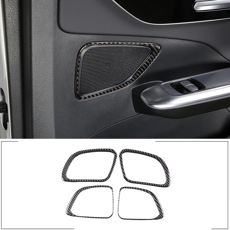 

For 2022 Mercedes-Benz C-Class W206 soft carbon fiber car styling door horn frame sticker car interior protection accessories