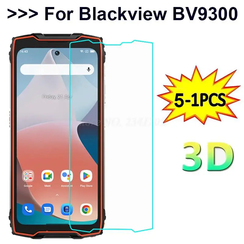 5-1PC Original Tempered Glass For Blackview BV9300 6.7