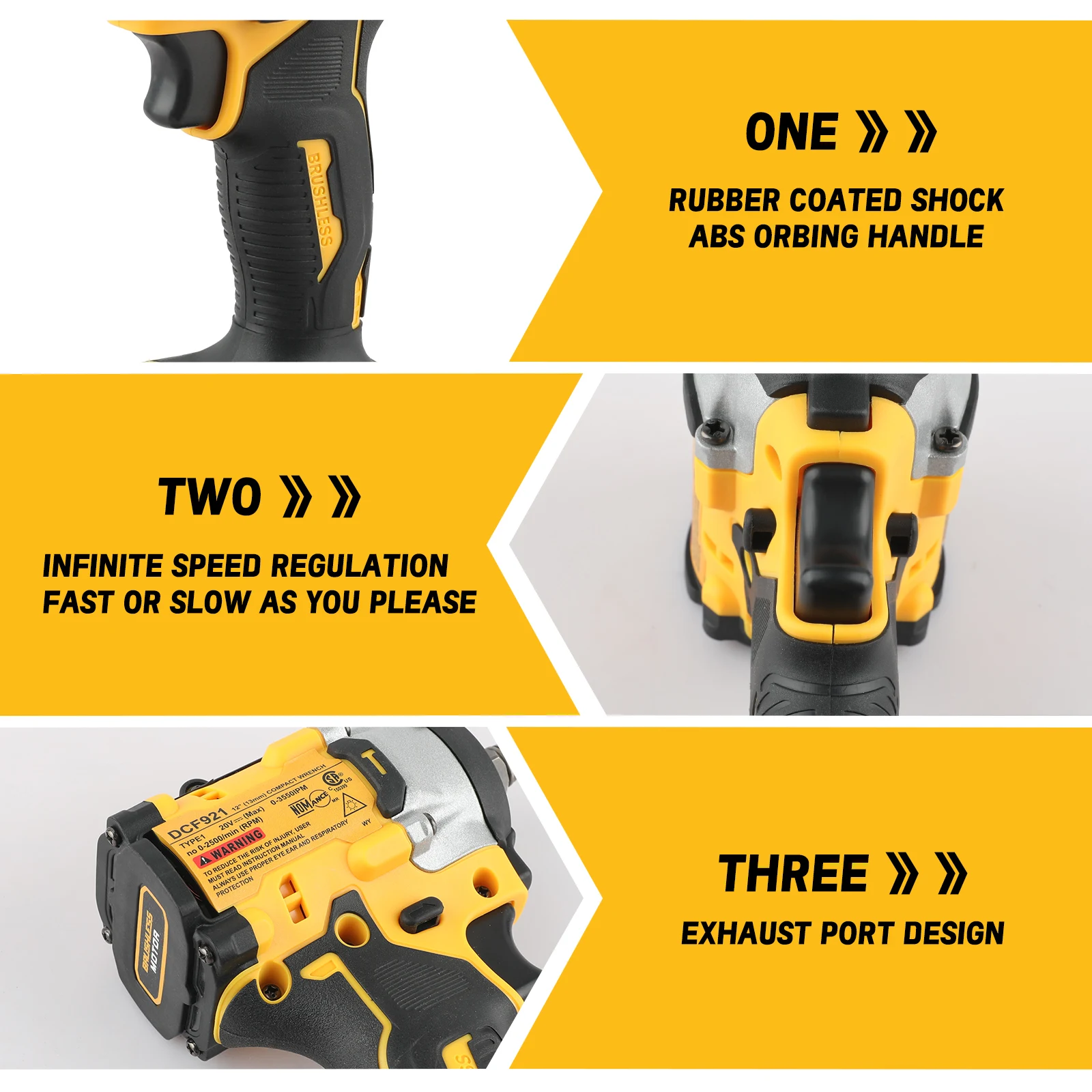 

Makita 610NM High torque Brushless Cordless Electric Impact Wrench Equipped with LED lights Power Tools For Makita 18V Battery