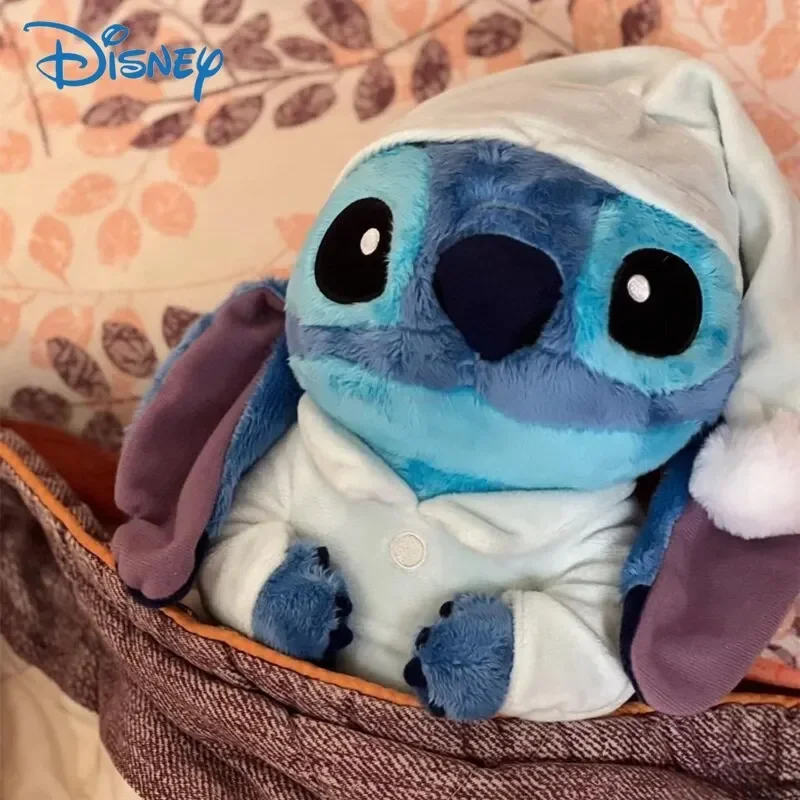 In Stock 30cm New Disney Lilo & Stitch Pajamas Cloak Stitch Doll Stitch Girl Cute Birthday Gift