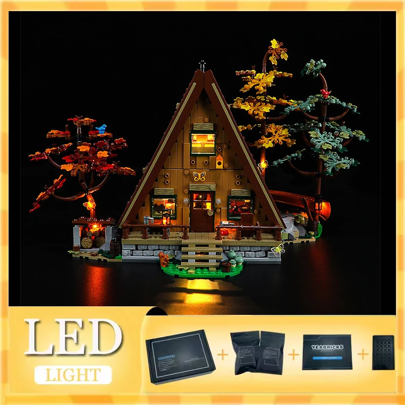 

DIY LED Light Kit For LEGO 21338 A-Frame Cabin (Only LED Light,Without Blocks Model)