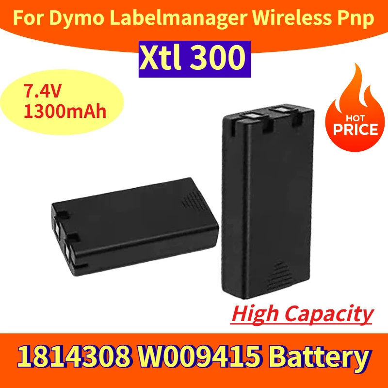 

7.4V 1300mAh 1814308 W009415 Battery for Dymo Labelmanager Wireless Pnp Xtl 300 High Capacity