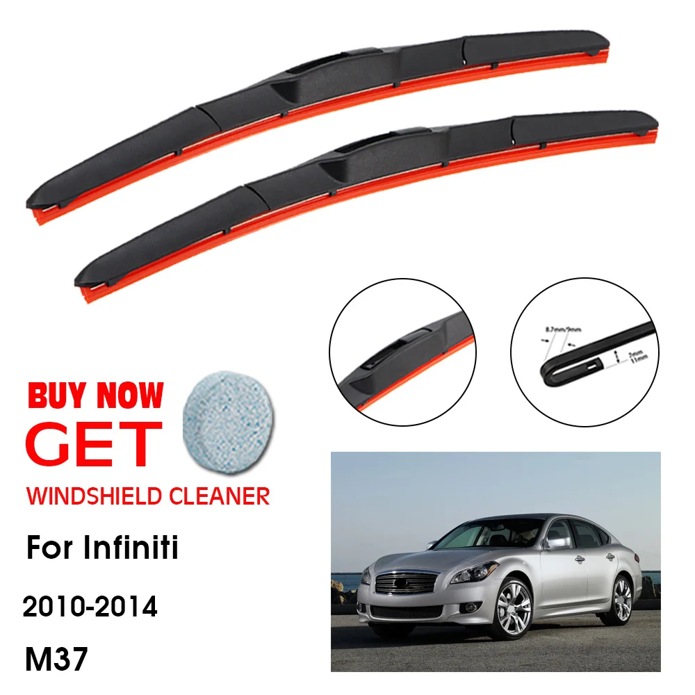 

Car Wiper For Infiniti M37 26"+19" 2010-2014 Front Window Washer Windscreen Windshield Silica Gel Wiper Blades Accessorie