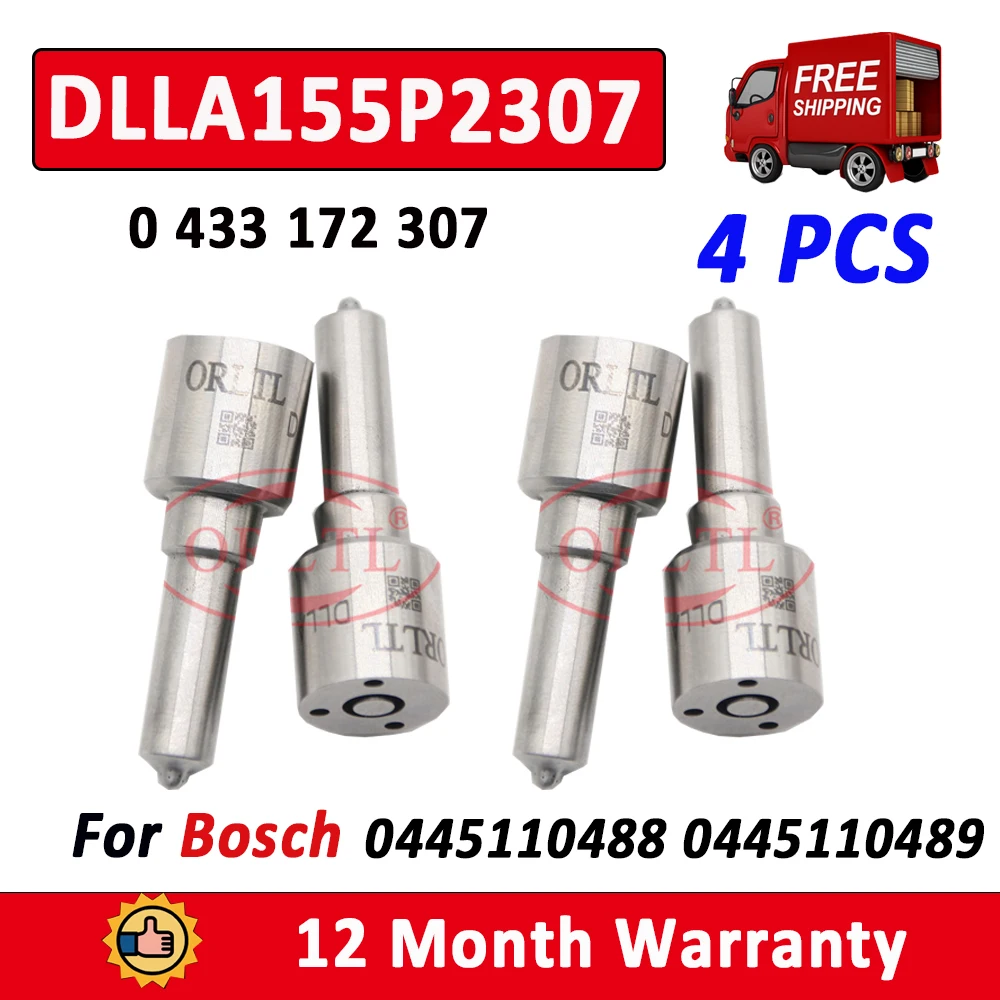4 шт. ORLTL DLLA155P2307 0 433 172 307 дизельный инжектор DLLA 155 P2307 Форсунка DLLA 155 P 2307 Топливо для Bosch 0445110488 0445110489