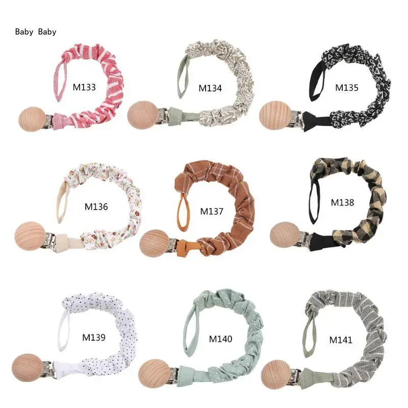 Cotton Pacifier Chain Clips Clip Baby Nipple Holder Anti-lost Q81A