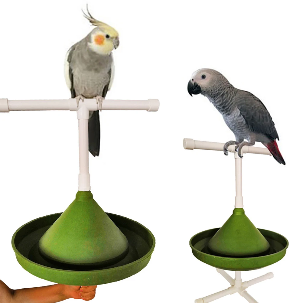 

Parrot Rack Multi-Function Eco-Friendly Climbing Play Bath Food Bowl Safe Training For Cockatiels Cage Accessories Pet Bird Rack