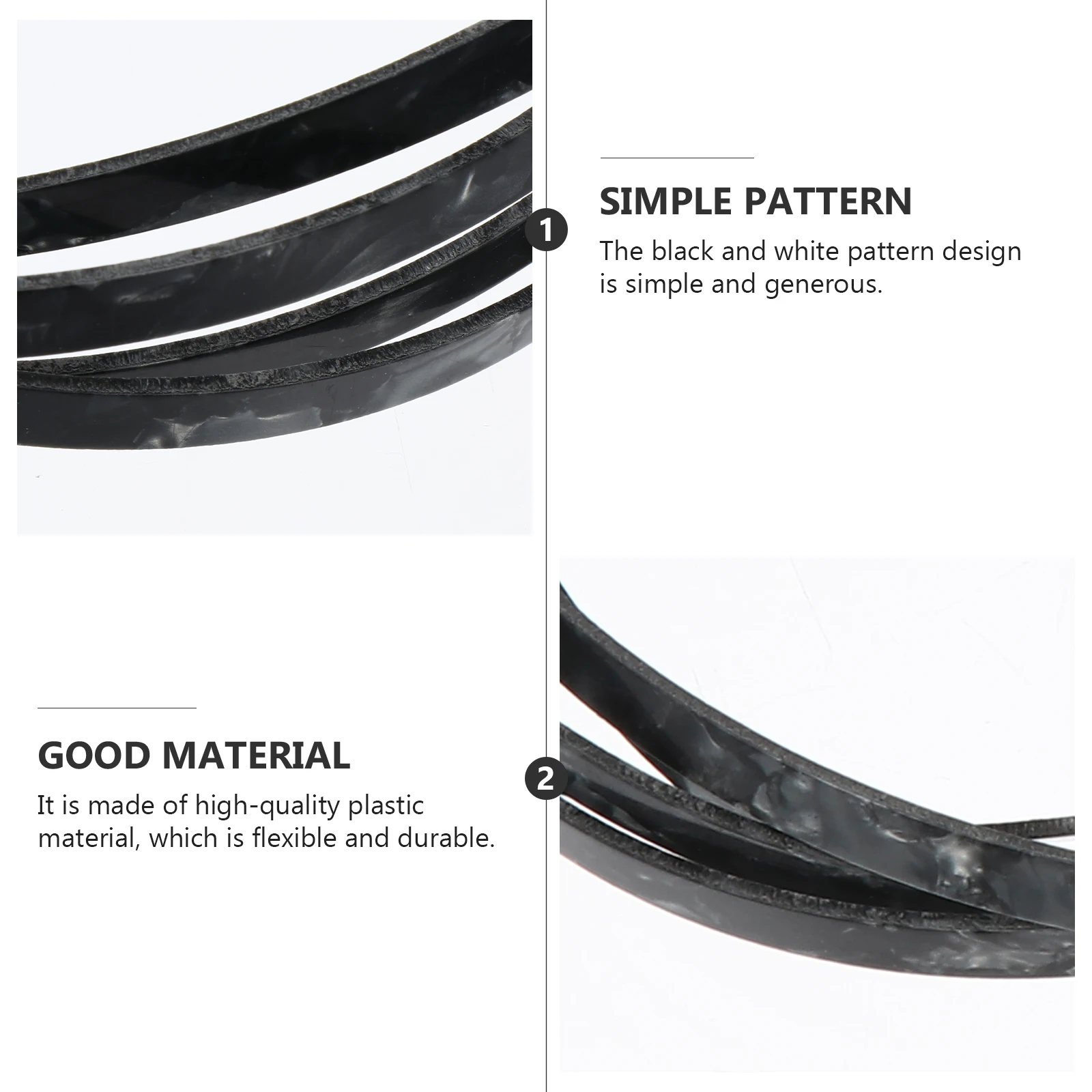 

Plastic Side Strips Ukulele Accessory Guitar Purfling Flexible Building Supplies Binding