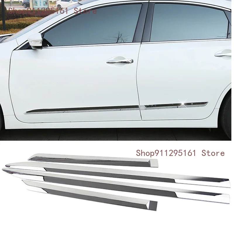 Car styling ABS Chrome Car Side Door Body Molding Cover Trim For Nissan Altima ( Teana ) Facelift 2016