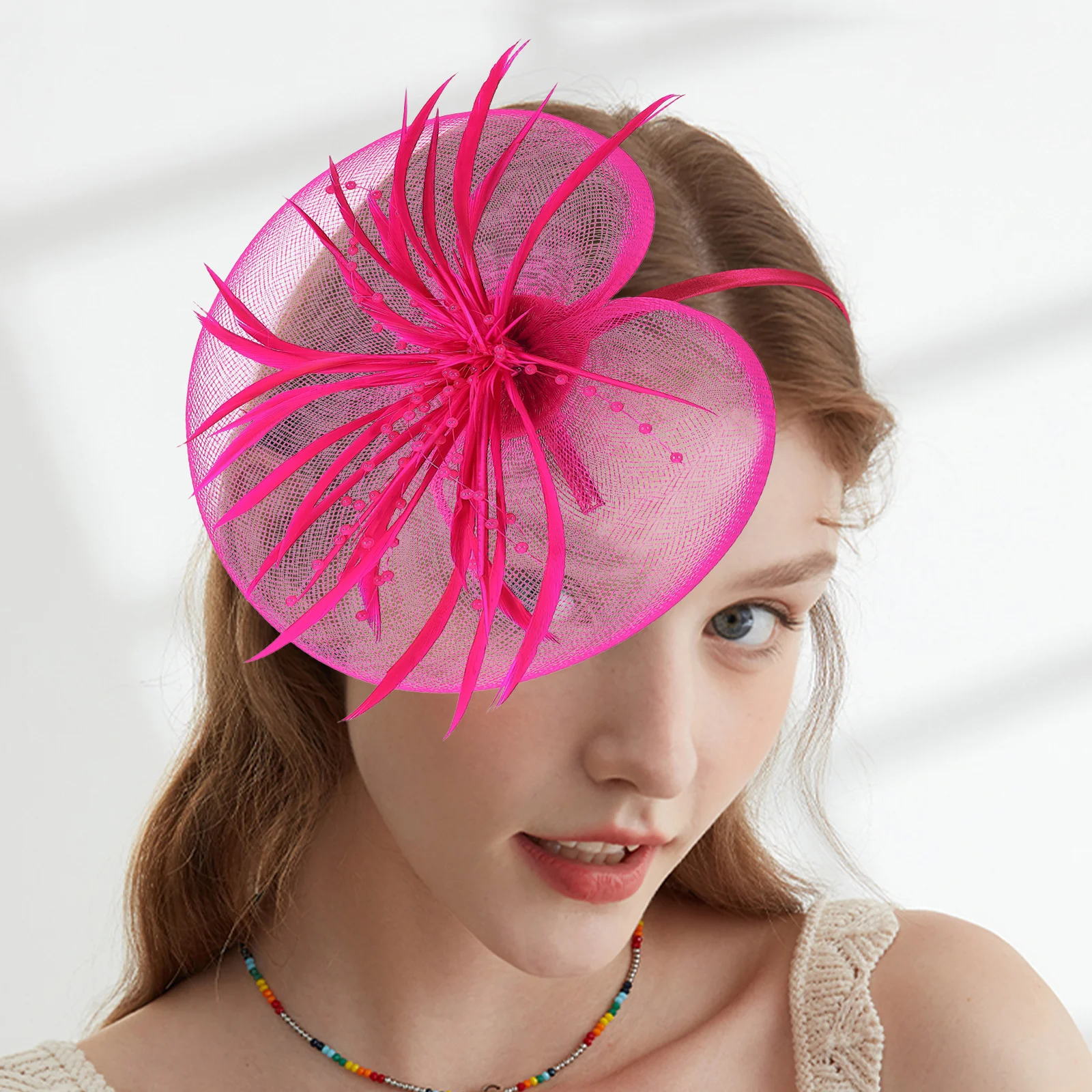 

Headb Hair Accessories Elegant Mesh Bow Hair Clip Party Headwear Women Girls Dance Performance Costumes