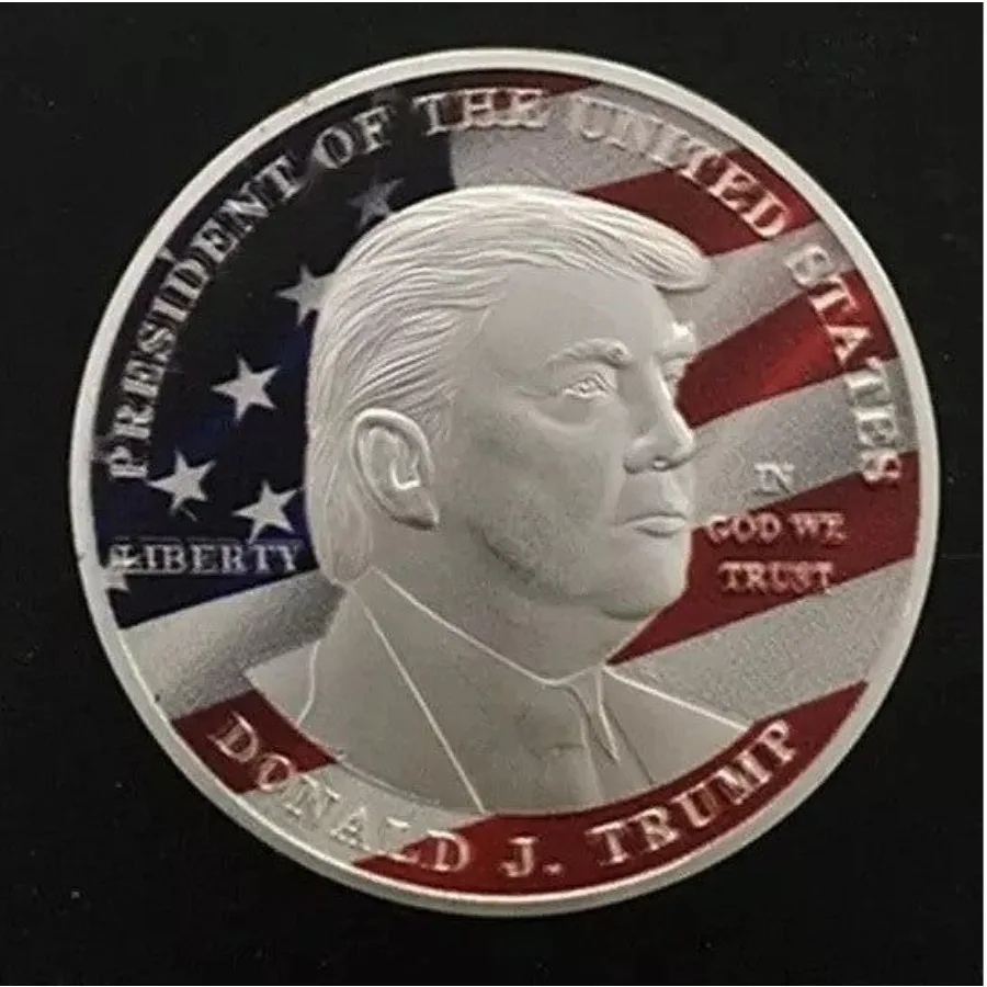 

Mr. President Collector's Choice Donald Trump Coin 1 OZ Silver Clad