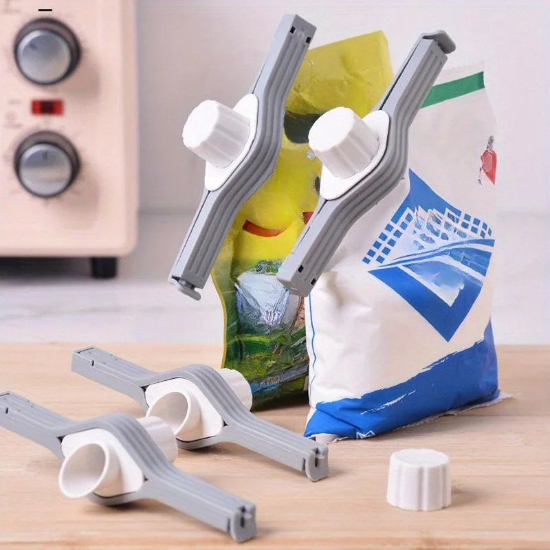 10pcs Screw Cap Sealing Clip Seasoning Bag Milk Powder Salt Bag Sealing Clip Food Preservation Clip Gadget chen Accessories