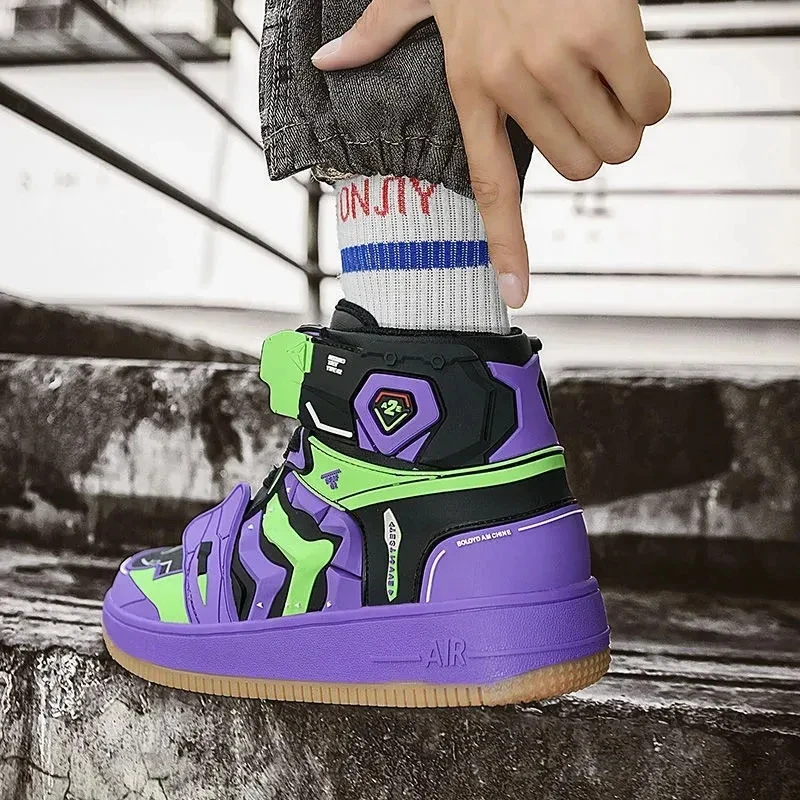 ❤New 2026 Cosplay Costume EVANGELION Basketball Shoes Men -01 EVA-02 Luxury Fashion Breathable Sneakers Youth Stu★Halloween gift