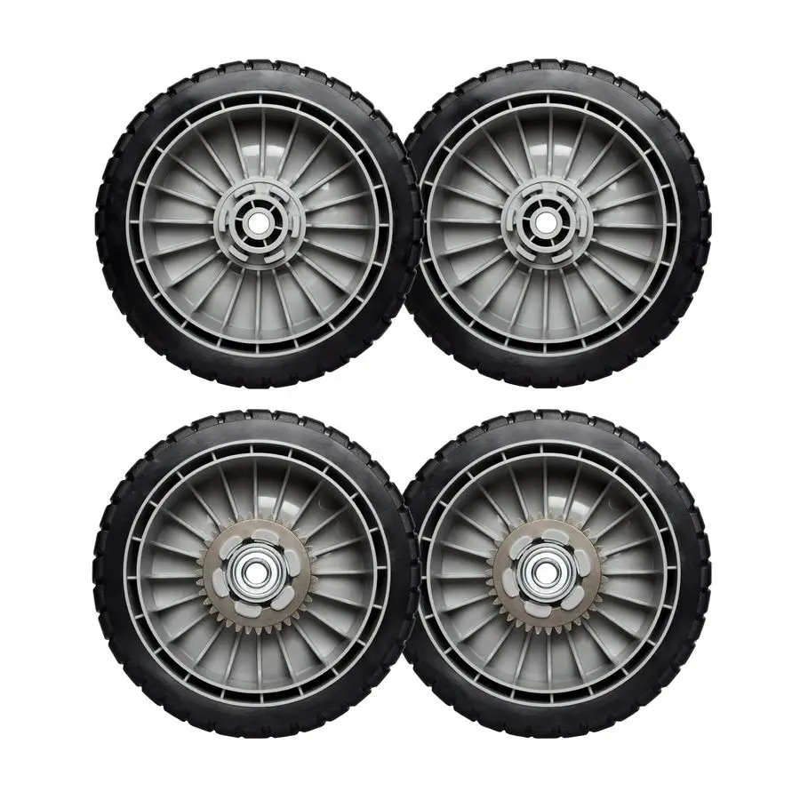 

Сменный комплект колес для газонокосилки, 2X переднее ведущее колесо 44710VL0L02ZB, 2X заднее колесо 42710VE2M02ZE для Honda 44710VG3000 44710VG301